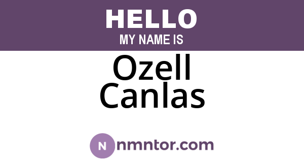 Ozell Canlas