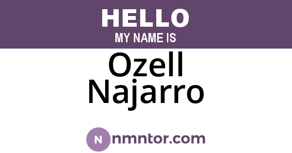 Ozell Najarro