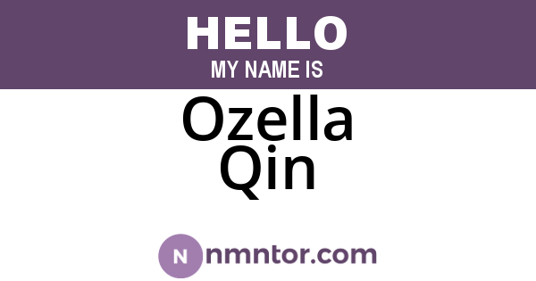 Ozella Qin