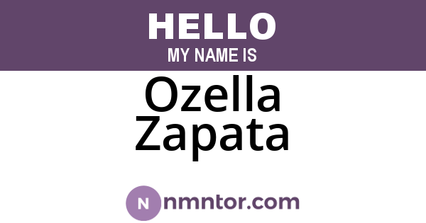 Ozella Zapata