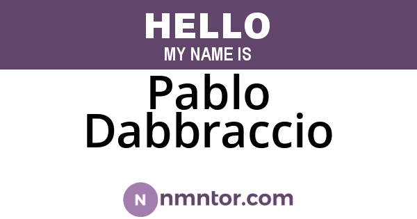 Pablo Dabbraccio