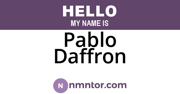 Pablo Daffron