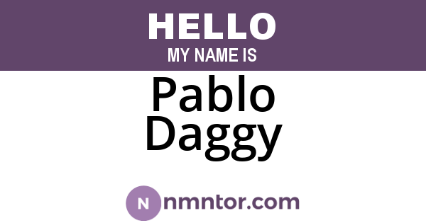Pablo Daggy