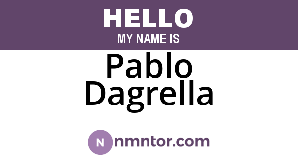 Pablo Dagrella