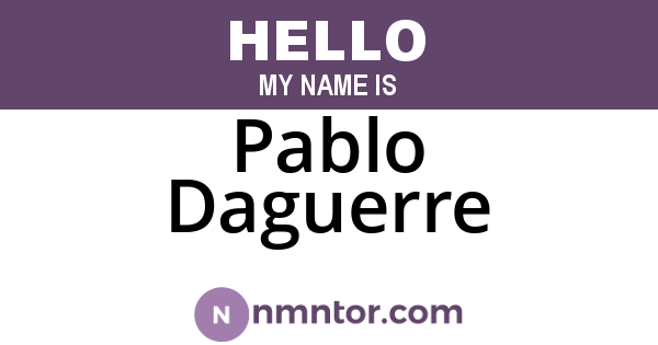 Pablo Daguerre