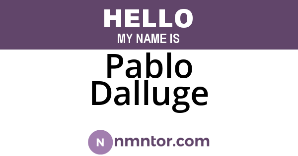 Pablo Dalluge