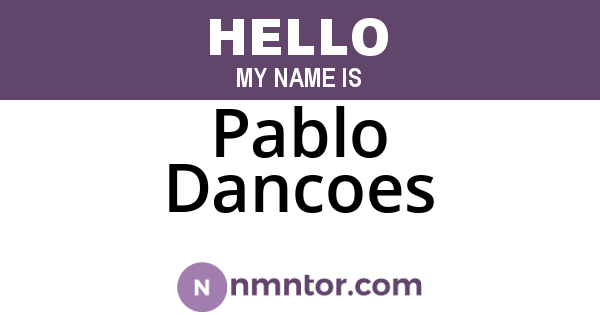 Pablo Dancoes