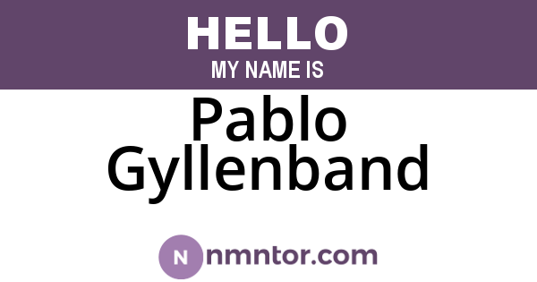 Pablo Gyllenband
