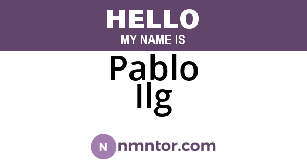 Pablo Ilg