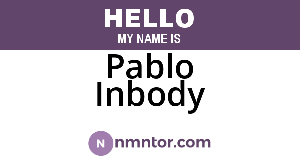 Pablo Inbody