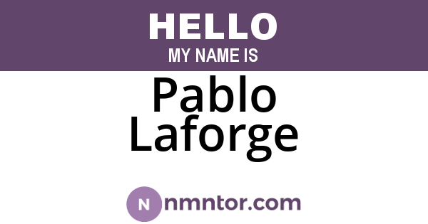 Pablo Laforge