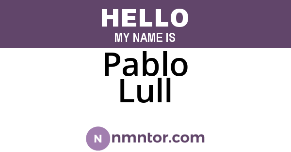 Pablo Lull