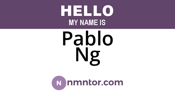 Pablo Ng