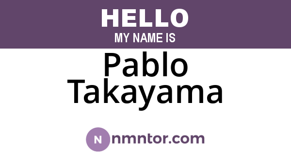 Pablo Takayama