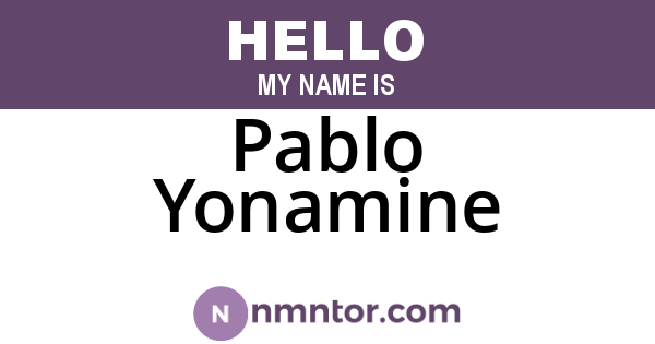 Pablo Yonamine
