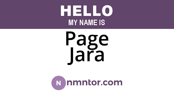 Page Jara