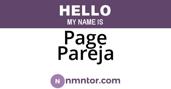 Page Pareja