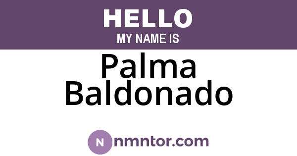 Palma Baldonado