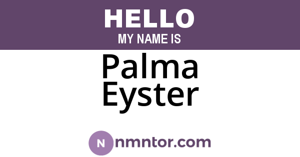 Palma Eyster