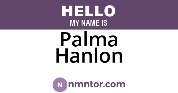 Palma Hanlon