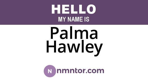 Palma Hawley