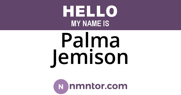 Palma Jemison