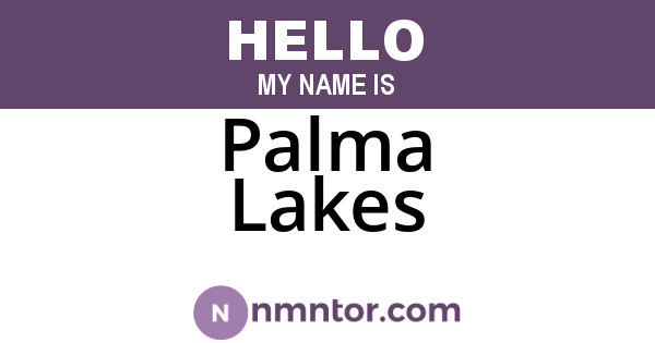 Palma Lakes