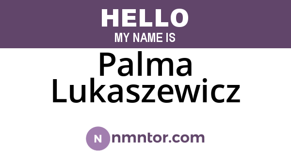 Palma Lukaszewicz
