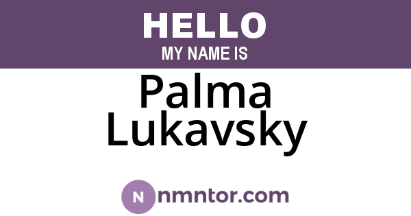 Palma Lukavsky