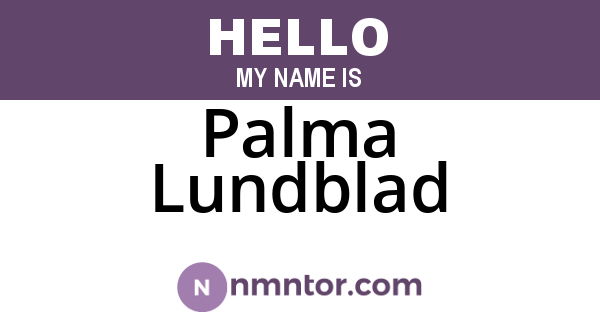 Palma Lundblad