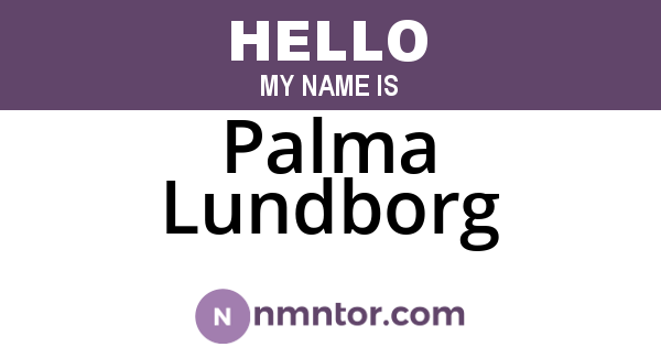 Palma Lundborg