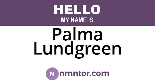 Palma Lundgreen