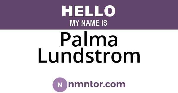 Palma Lundstrom