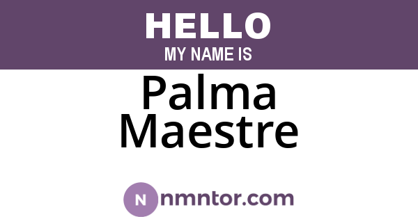 Palma Maestre