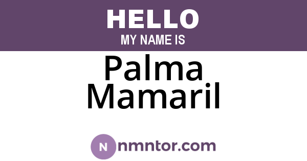 Palma Mamaril