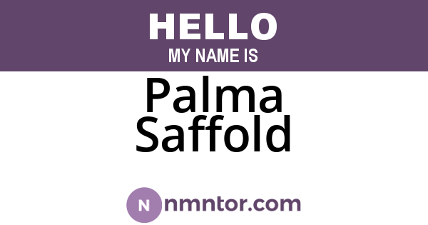 Palma Saffold