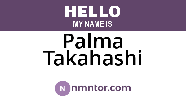 Palma Takahashi