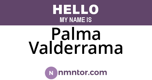 Palma Valderrama