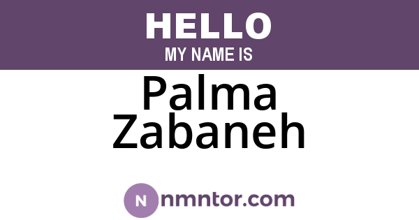 Palma Zabaneh