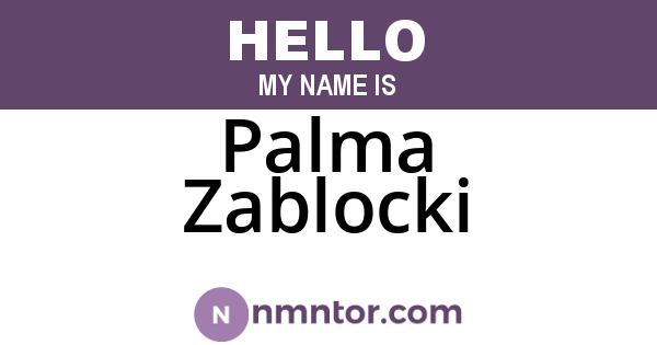 Palma Zablocki