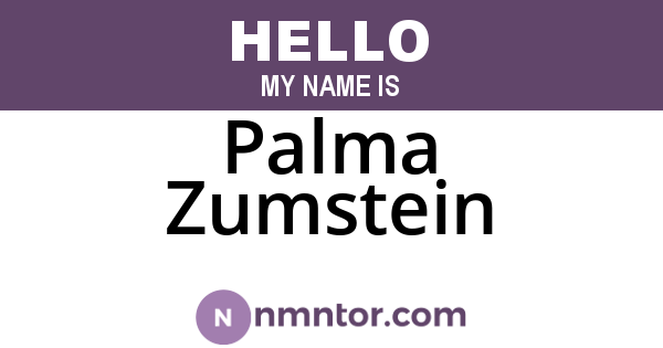 Palma Zumstein