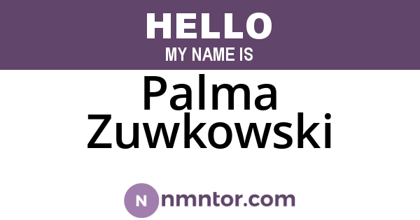 Palma Zuwkowski