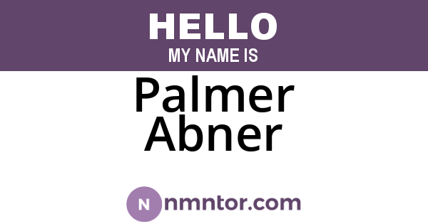 Palmer Abner