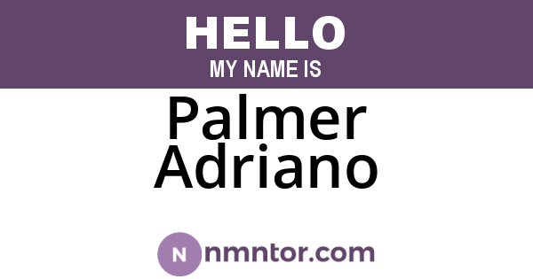 Palmer Adriano