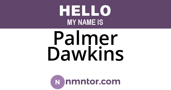 Palmer Dawkins