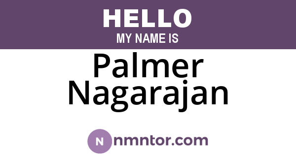 Palmer Nagarajan