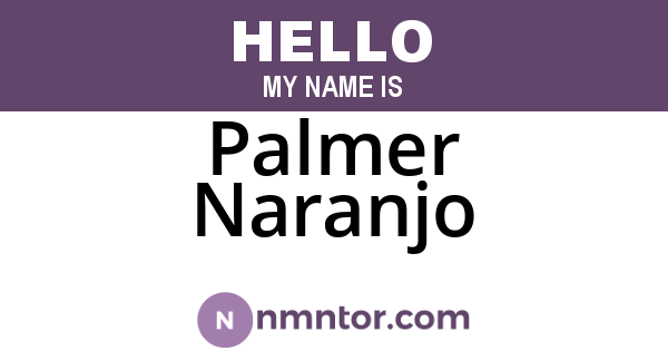 Palmer Naranjo