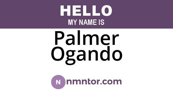 Palmer Ogando