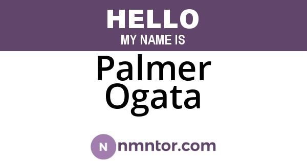 Palmer Ogata