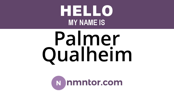 Palmer Qualheim
